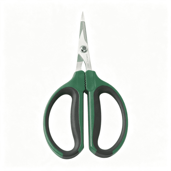 KASIU 6-Inch Stainless Steel Garden Bonsai Pruning Shears with 40Mm Straight Blade Pruners, Anti-Slip Softgrip Micro-Tip Snip Garden Scissors