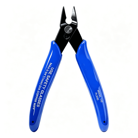 KASIU Blue Flush Cutter Mini Diagonal Cutting Pliers Side Cutter Nippers Wire Cutter Flush Cutters