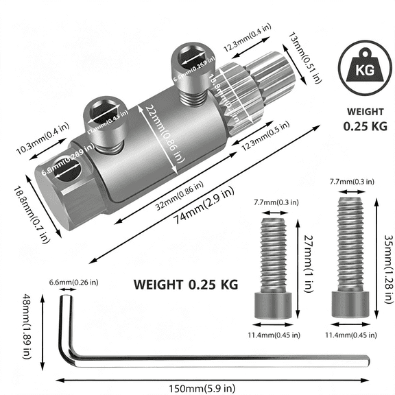 KASIU Broken Pipe Extractor Tool, Broken Bolt & Screw Remover, Extract Stripped Threads, Damaged Pipes and Faucet Valves, for 1/2, 3/4, 1 Pipes Valve Repair Broken Key Extractor Tool