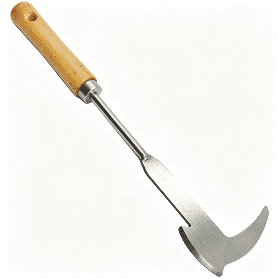 KASIU Crack Weeder Tool with L-Shaped Blade,Stainless Steel Weed Scraper for Sidewalk Cracks,Driveway,Patio,Manual Crevice Weeding Tool,7-Shaped Blade for Paver Weed Removal (A)