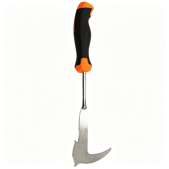 KASIU Crack Weeder Tool with L-Shaped Blade, Stainless Steel Weed Scraper for Sidewalk Cracks, Driveway, Patio, Manual Crevice Weeding Tool, 7-Shaped Blade for Paver Weed Removal (D)