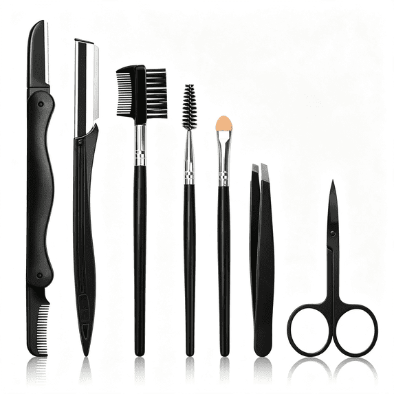 Set Razor Walmart KASIU Eyebrow Razor, 7 in 1 Brow Kit, Eyebrow Trimmer Set Including ...