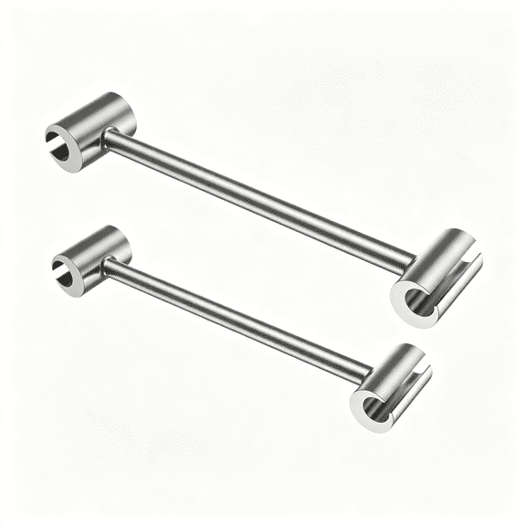 KASIU Hinges Gap Adjusting Wrench, Door Hinge Repair Tool, Steel Double-Ended Door Hinge Repair Wrench, Heavy-Duty Door Hinge Adjustment Tool for Standard Round Bolts (Two-Pack)
