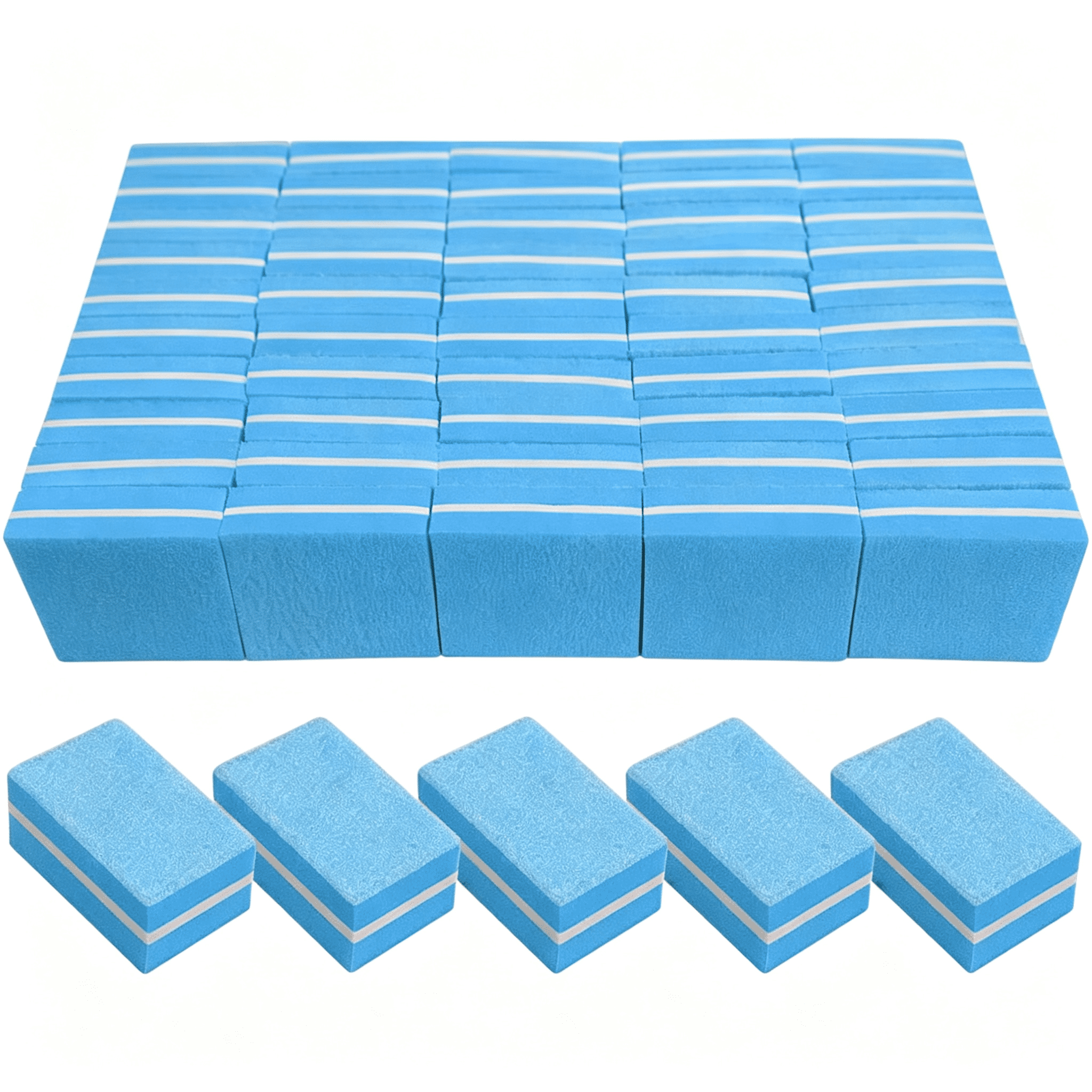 KASIU Nail Buffers (50 Pack),Mini Buffer Block Nail File for Acrylic ...