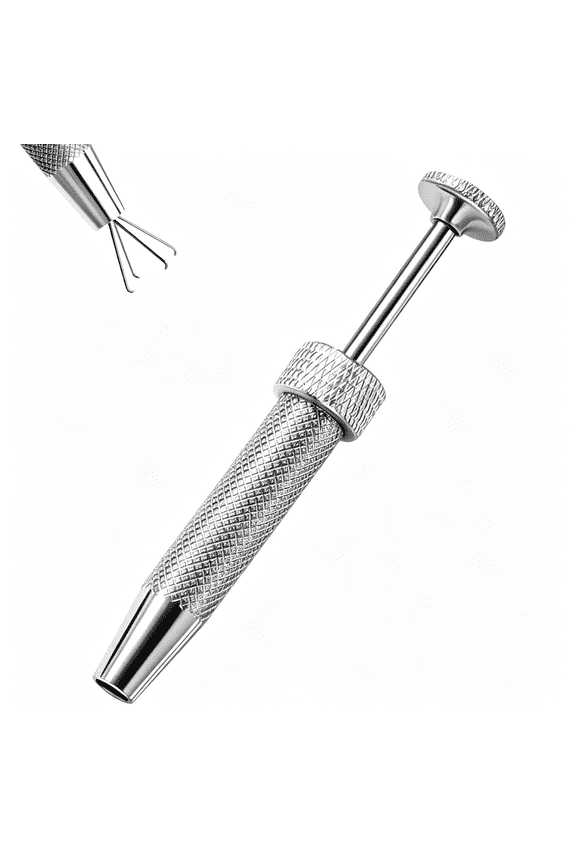 Piercing Ball Grabber,16G 18G Flat Back Earrings Piercing Guide Needle Tool,Surgical Steel Internally Threaded Push Pin External Thread Assistant Body Piercing Kit for Ear Nose Lip Tool
