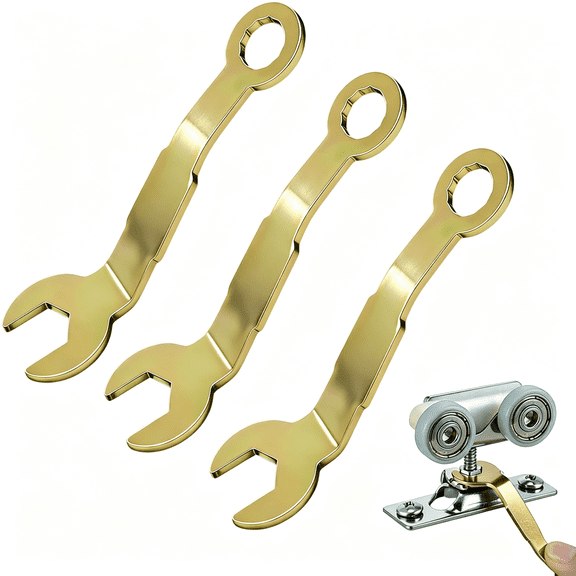 KASIU Pocket Door Wrench,3 Pcs 3/8" Pivot Pocket Door Wrench Angled,3/8" Bi Fold Door Tool for Home Repair Adjustment Pocket Wrench,Pocket Door Wrench