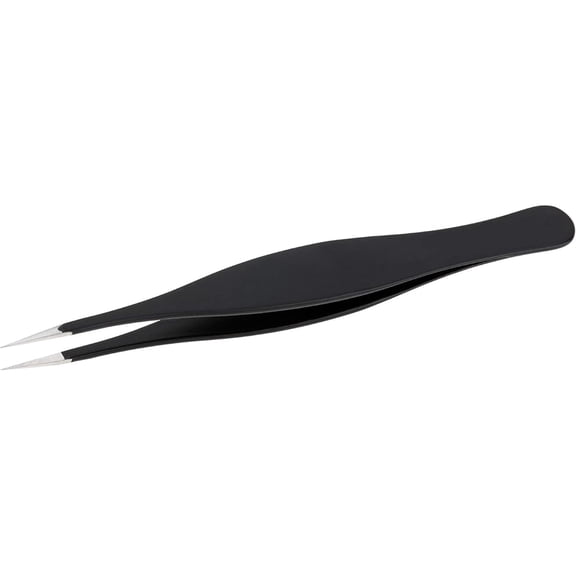 KASIU Pointed Tweezers | High Carbon Stainless Steel Ingrown Hair Tweezers | Needle Nose Tweezers Perfectly Aligned &Amp; Hand Filed Splinter Tweezers