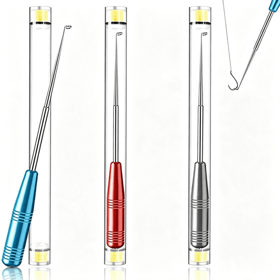 KASIU Quick Fish Hook Remover Tool 3 Set Fishhook Easy Removal Detacher for Fishing Accessories Stainless Steel Fish Hook Disconnect Extractor Device Gadgets Kit