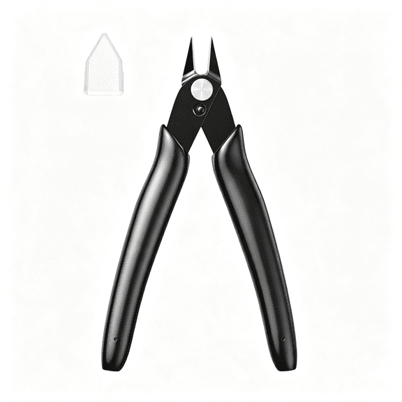 KASIU Small Wire Cutters Diagonal Flush Cutters 5" Black|For Zip Tiesmodeljewelry Making3D Printer Filamentelectronicsconfined Areas Wire Cutter