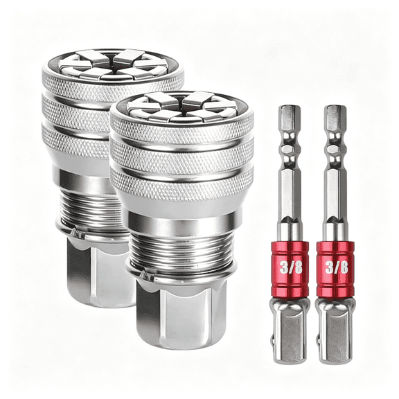 KASIU Universal Socket Wrench-Multi-Function Universal Socket Wrench Tool,Universal Socket Tool for 3/8" Drive Ratchet Torque Wrench &Amp; Power Drill (2)