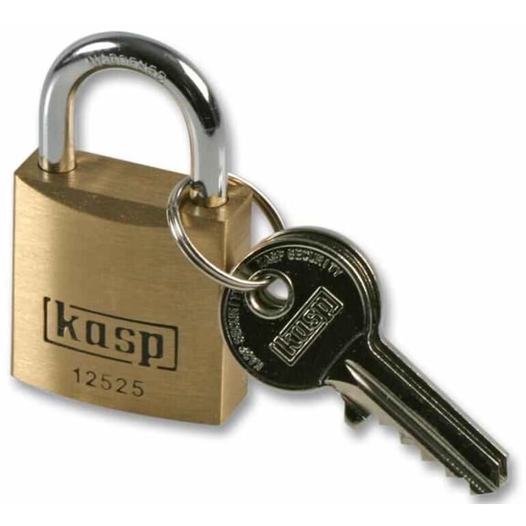 KASP SECURITY - Premium Brass Padlock 25mm