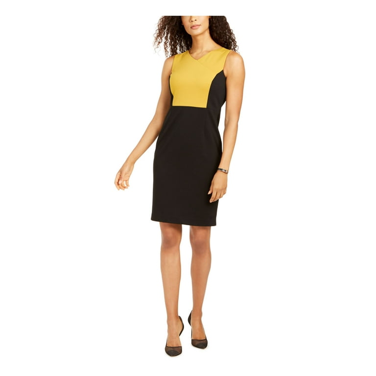 Kasper sleeveless black dress discount