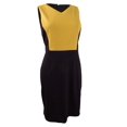 thumbnail image 1 of KASPER Womens Black Sleeveless Below The Knee Sheath Dress 22W Plus, 1 of 2