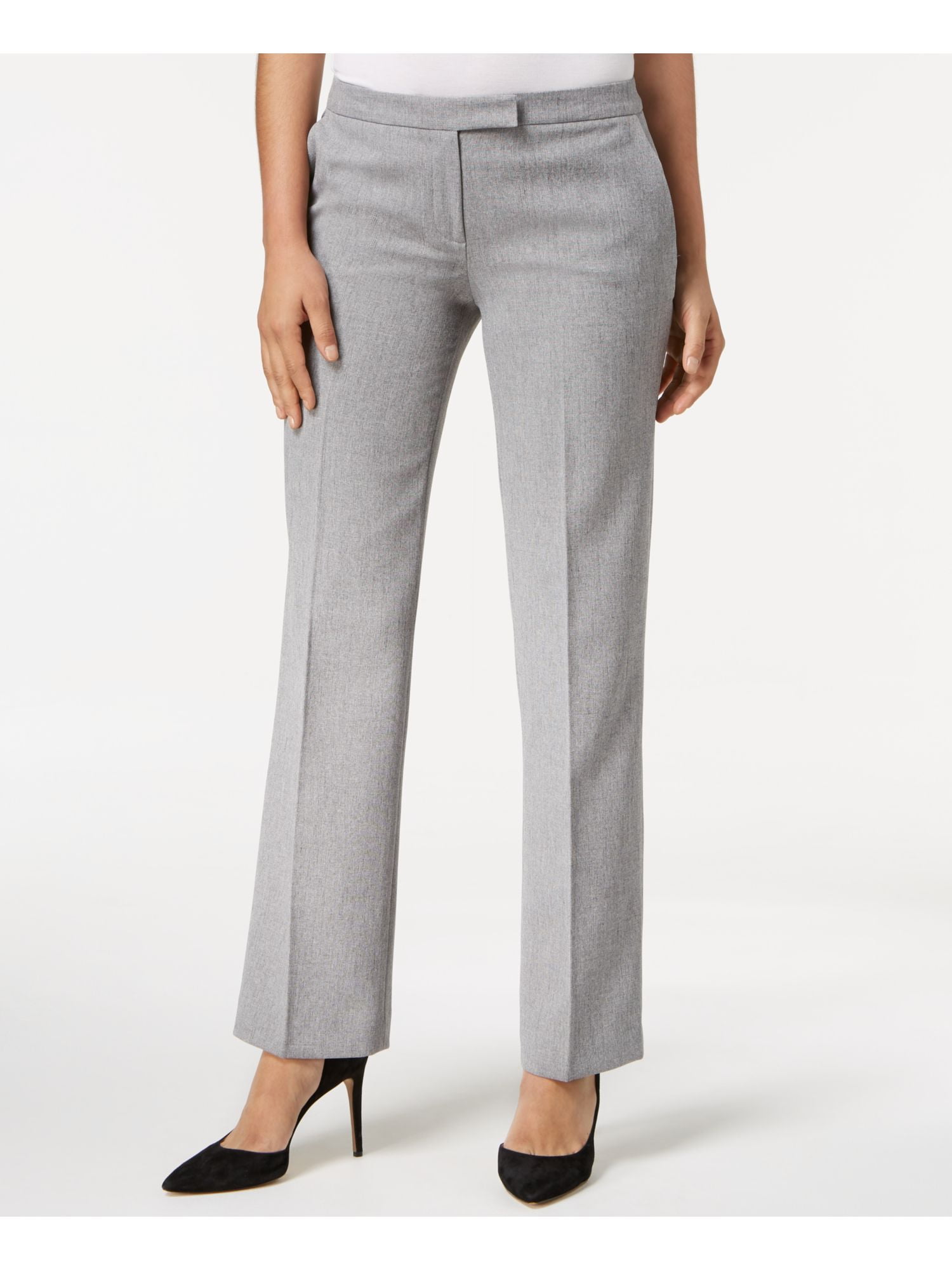 Anne Klein Womens Zippered Pocketed Wear To Work Straight Leg Pants Red Size 18w main image 0