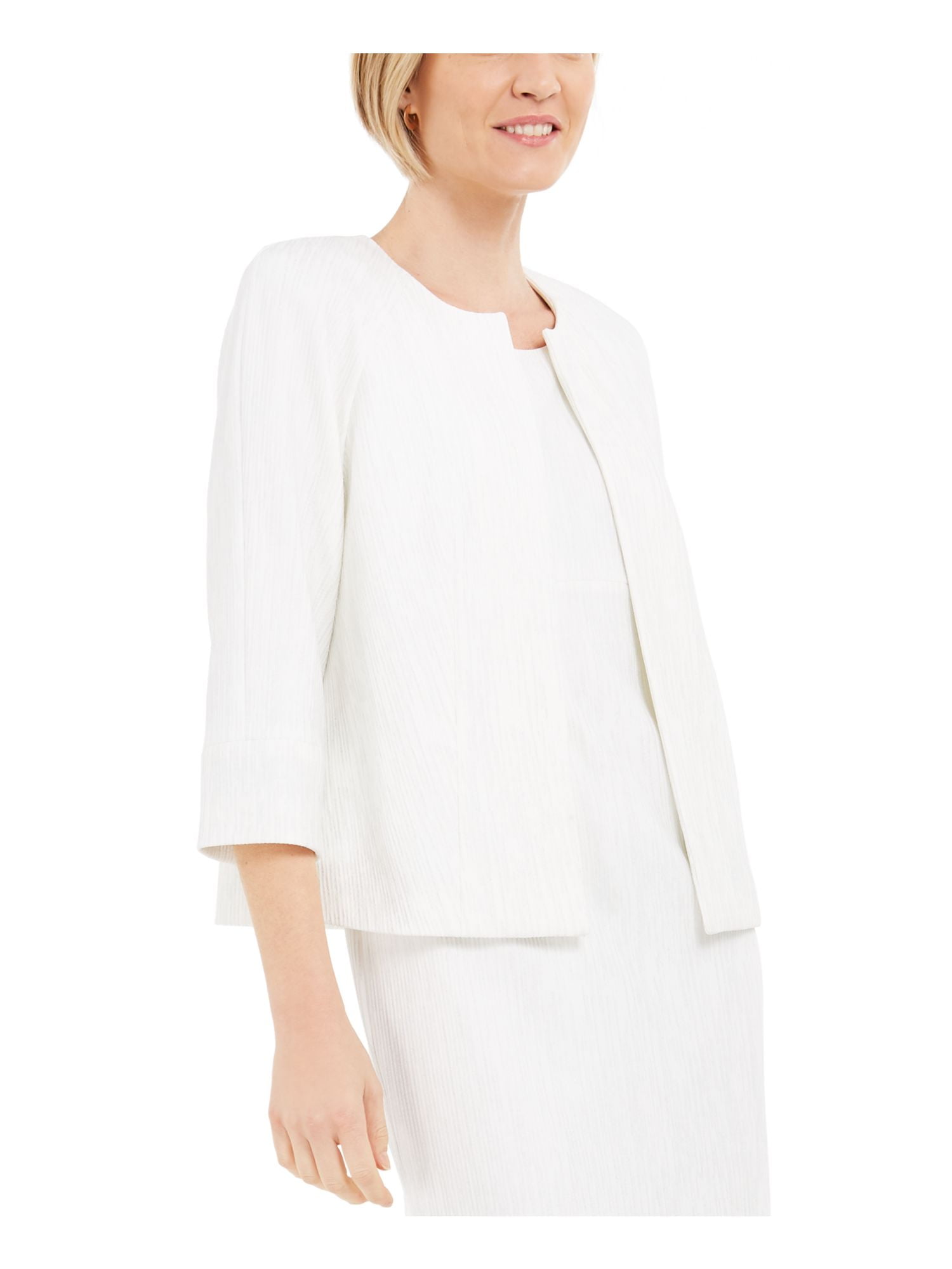 KASPER Womens Ivory Suit Jacket Size 18 Walmart