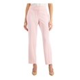 thumbnail image 1 of KASPER Womens Pink Pocketed Zippered Hook And Bar Closure Slim Lined Wear To Work Straight leg Pants Petites 2P, 1 of 4