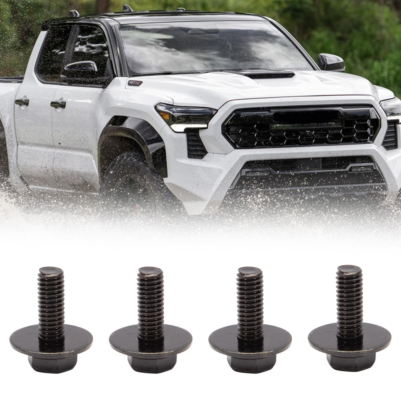 KASturrboo 4PCS 12mm Top Front Skid Plate Bolts and Gasket Fit for