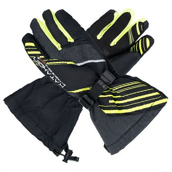 KATAHDIN GEAR GUNNER GLOVES BLACK/GREY/HI-VIZ - 2X-LARGE