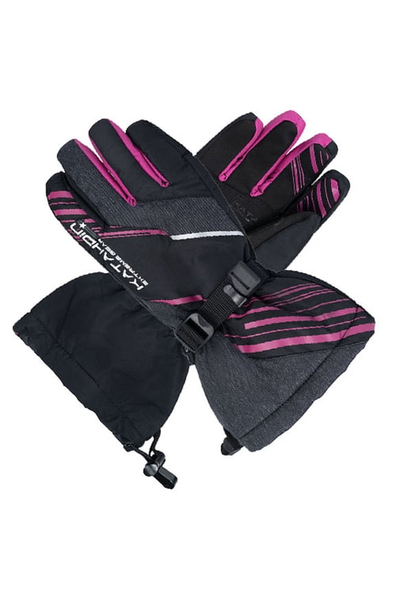 KATAHDIN GEAR GUNNER GLOVES BLACK/GREY/PINK - SMALL