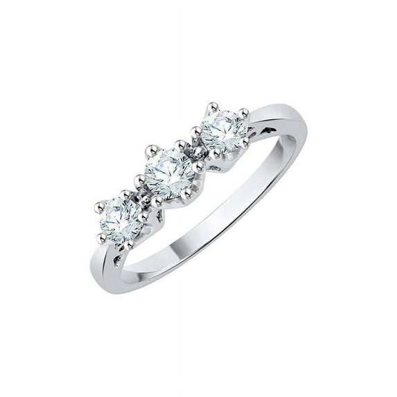 KATARINA 3 Diamond Engagement Ring in 10K Gold (1/2 cttw, I-J, I1-I2)