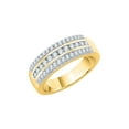 thumbnail image 1 of KATARINA 3 Row Diamond Wedding Band in 10K Yellow Gold (1/2 cttw, I-J, I1-I2), 1 of 2