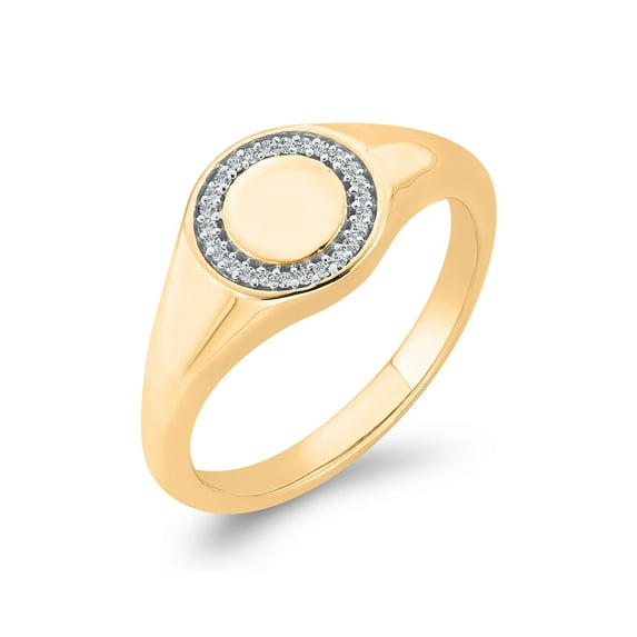 KATARINA Diamond Accent Fashion Ring in 14K Yellow Gold (1/10 cttw, G-H, I2-I3) (Size-4.5)