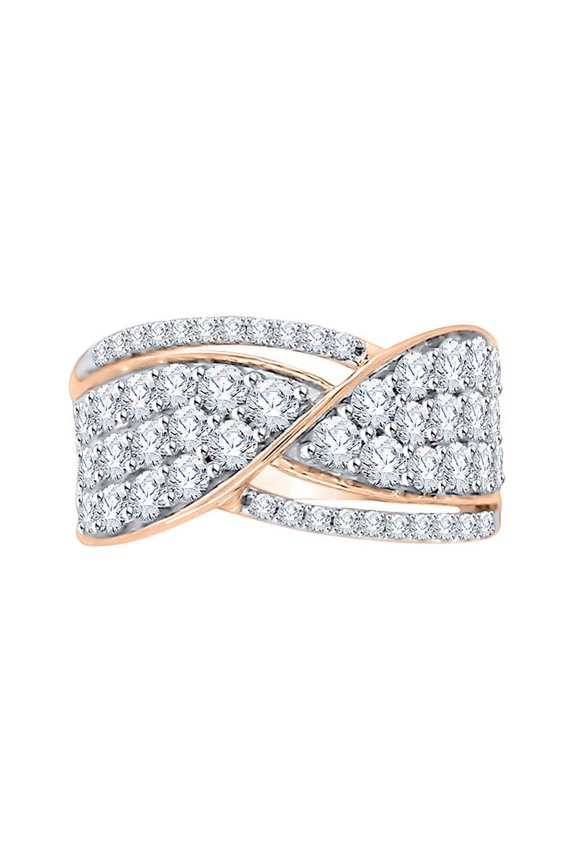 Diamond Anniversary Ring in 10K Rose Gold (1 5/8 cttw, I-J, I1-I2) (Size-7.5)