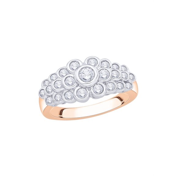 KATARINA Diamond Anniversary Ring in 10K Rose Gold (3/4 cttw) (I-Color, SI3/I1-Clarity) (Size-5)