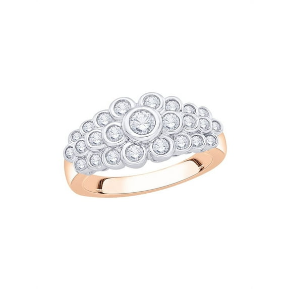 KATARINA Diamond Anniversary Ring in 10K Rose Gold (3/4 cttw) (I-Color, SI3/I1-Clarity) (Size-7.5)