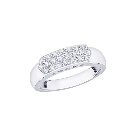 KATARINA Diamond Anniversary Ring in 10K White Gold (1/5 cttw) (I-Color, SI3/I1-Clarity) (Size-7.5)