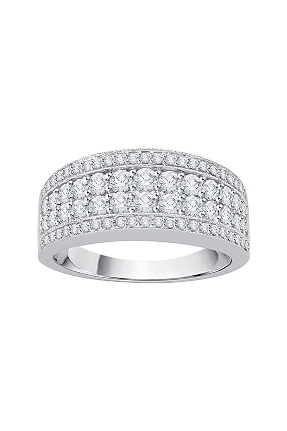 Diamond Anniversary Ring in 14K White Gold (1 1/10 cttw, G-H, I2-I3)