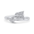 thumbnail image 1 of KATARINA Diamond Arrow Ring in 10K White Gold (1/20 cttw, J-K, SI2-I1) (Size-6.5), 1 of 1