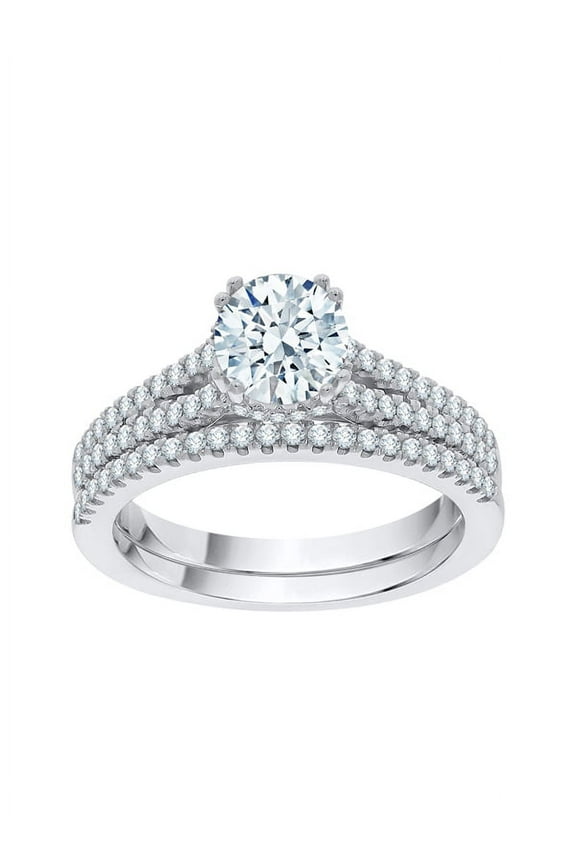 Diamond Bridal Set in 10K Gold (1 3/8 cttw, I-J, I1-I2)