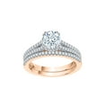 thumbnail image 1 of KATARINA Diamond Bridal Set in 10K Rose Gold (1 3/8 cttw, I-J, I1-I2) (Size-9), 1 of 2