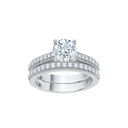 KATARINA Diamond Bridal Set in 10K White Gold (1 3/4 cttw, G-H, I2-I3)