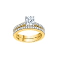 thumbnail image 1 of KATARINA Diamond Bridal Set in 10K Yellow Gold (1 3/8 cttw, I-J, I1-I2) (Size-8), 1 of 2