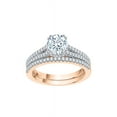thumbnail image 1 of KATARINA Diamond Bridal Set in 14K Rose Gold (1 3/8 cttw, I-J, I1-I2) (Size-7.5), 1 of 2