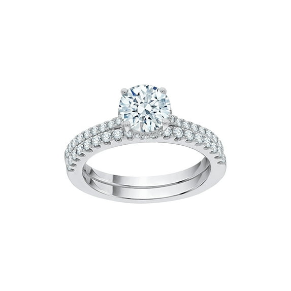 KATARINA Diamond Bridal Set in 14K White Gold (1 1/2 cttw, G-H, I2-I3)