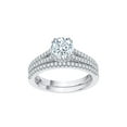 thumbnail image 1 of KATARINA Diamond Bridal Set in 14K White Gold (1 3/8 cttw, I-J, I1-I2) (Size-8.5), 1 of 2