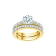 thumbnail image 1 of KATARINA Diamond Bridal Set in 14K Yellow Gold (1 3/8 cttw, I-J, I1-I2) (Size-9), 1 of 2