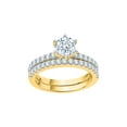 thumbnail image 1 of KATARINA Diamond Bridal Set in 14K Yellow Gold (1 5/8 cttw, I-J, I1-I2) (Size-8.5), 1 of 2