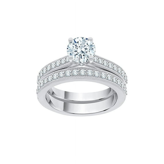 KATARINA Diamond Bridal Set in Sterling Silver (1 1/2 cttw, I-J, I1-I2)