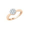 thumbnail image 1 of KATARINA Diamond Cluster Engagement Ring in 14K Rose Gold (1/2 cttw, I-J, I1-I2) (Size-10.5), 1 of 2