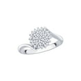 thumbnail image 1 of KATARINA Diamond Cluster Fashion Ring in 10K White Gold (1/3 cttw, I-J, I1-I2) (Size-10), 1 of 2