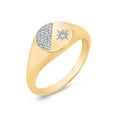thumbnail image 1 of KATARINA Diamond Cluster Fashion Ring in 10K Yellow Gold (1/20 cttw, G-H, I2-I3) (Size-4.5), 1 of 4