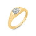 thumbnail image 1 of KATARINA Diamond Cluster Fashion Ring in 10K Yellow Gold (1/20 cttw, G-H, I2-I3) (Size-5.75), 1 of 4