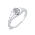 thumbnail image 1 of KATARINA Diamond Cluster Fashion Ring in 14K White Gold (1/20 cttw, G-H, I2-I3) (Size-6.5), 1 of 4