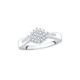 thumbnail image 1 of KATARINA Diamond Cluster Fashion Ring in 14K White Gold (1/4 cttw, I-J, I1-I2) (Size-9), 1 of 2