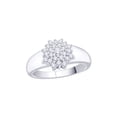 thumbnail image 1 of KATARINA Diamond Cluster Ring in 10K White Gold (1/2 cttw, I-J, I1-I2) (Size-8), 1 of 2