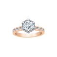 thumbnail image 1 of KATARINA Diamond Engagement Ring in 10K Rose Gold (1 5/8 cttw, I-J, I1-I2) (Size-6), 1 of 2